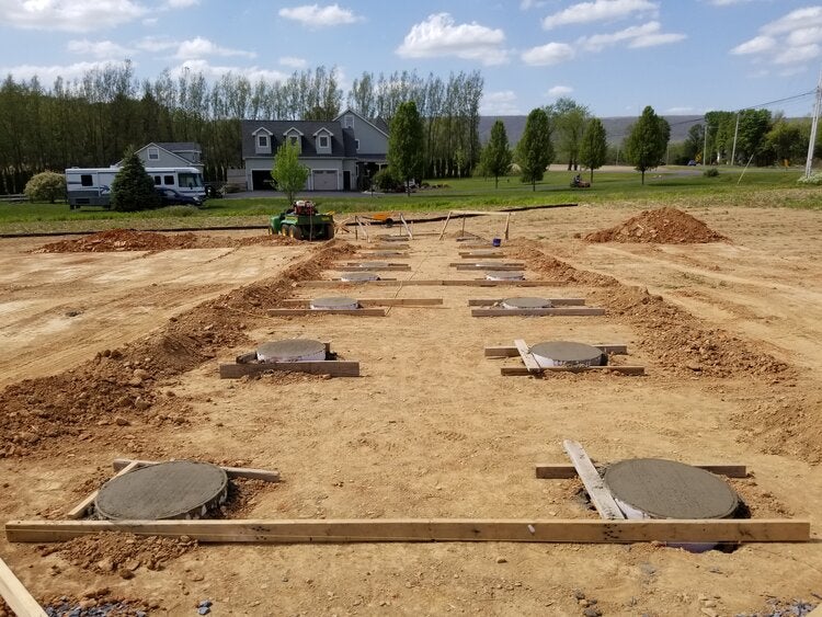 concrete pier installation