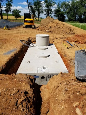 septic system installation thumb