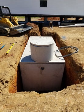 septic system installation thumb