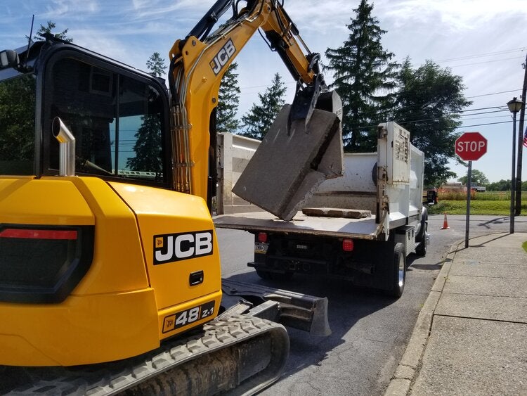 sidewalk driveway demolition
