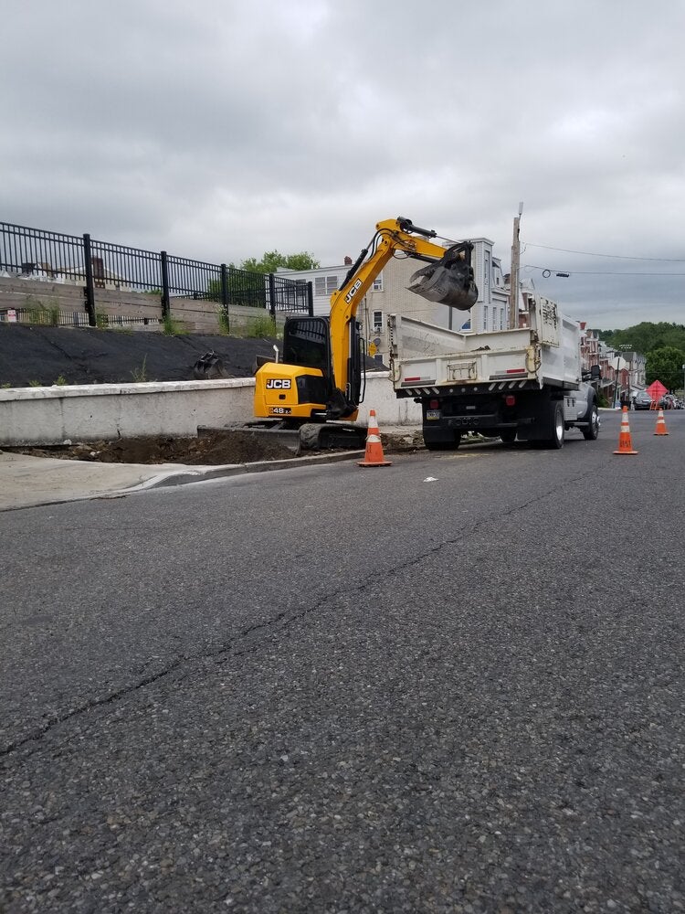 sidewalk driveway demolition