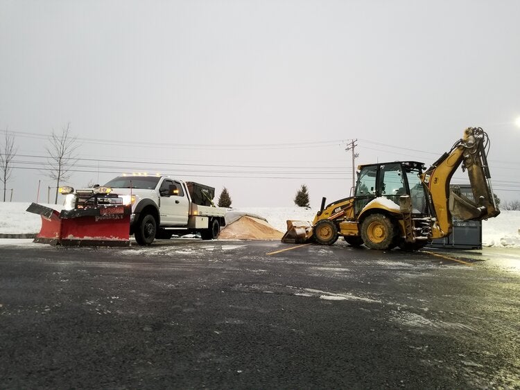 snow plowing removal equipment